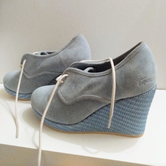 Lactoste light blue wedge shoe - Picture 1 of 5
